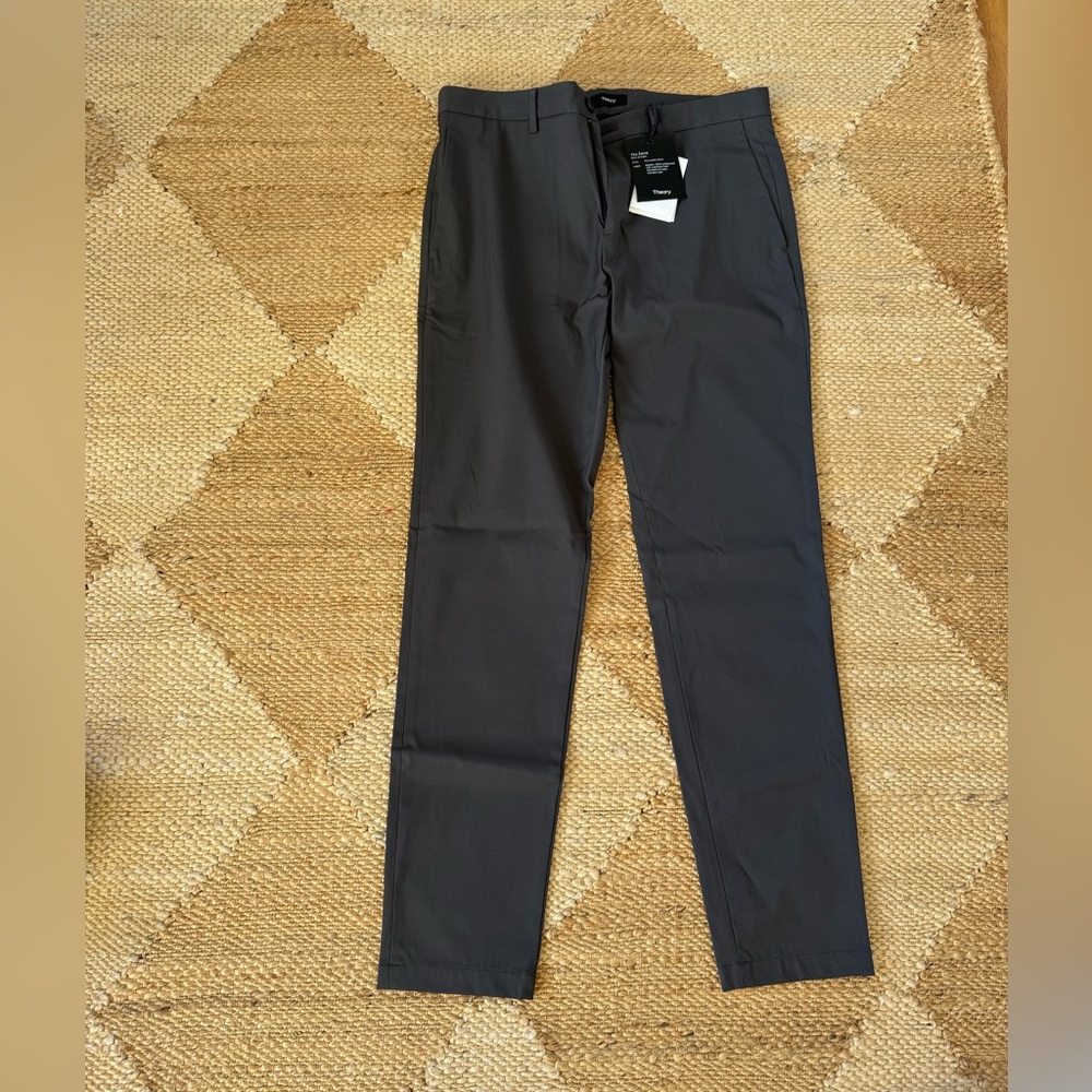 Theory Dark Gray Chinos.